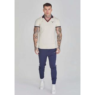 Sik Silk  Poloshirt Polo T-Shirt in Ecru 