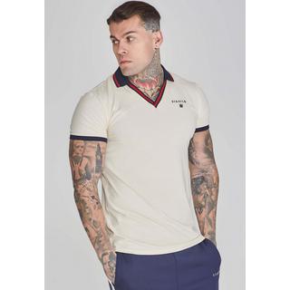 Sik Silk  Poloshirt Polo T-Shirt in Ecru 