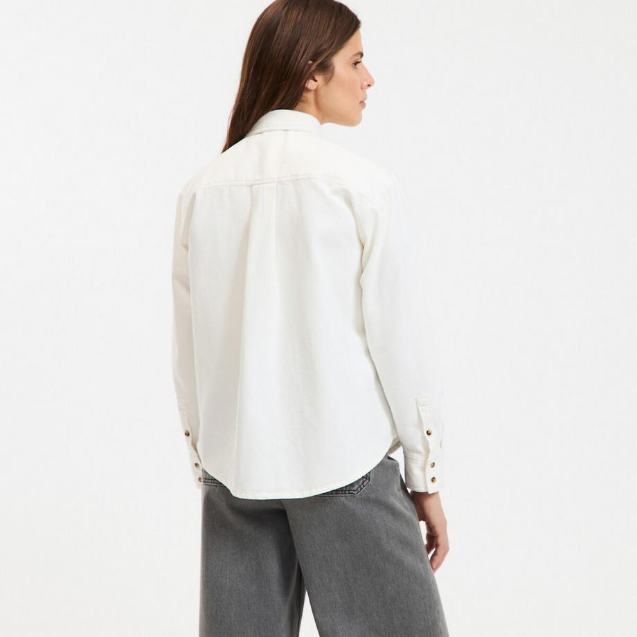 La Redoute Collections Camicia di puro cotone denim  