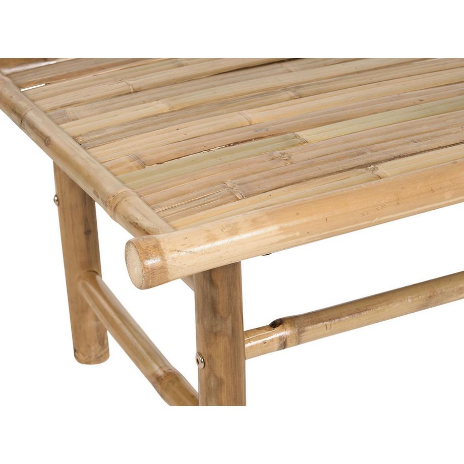 Beliani Outdoor Couchtisch aus Bambusholz Rustikal TODI  