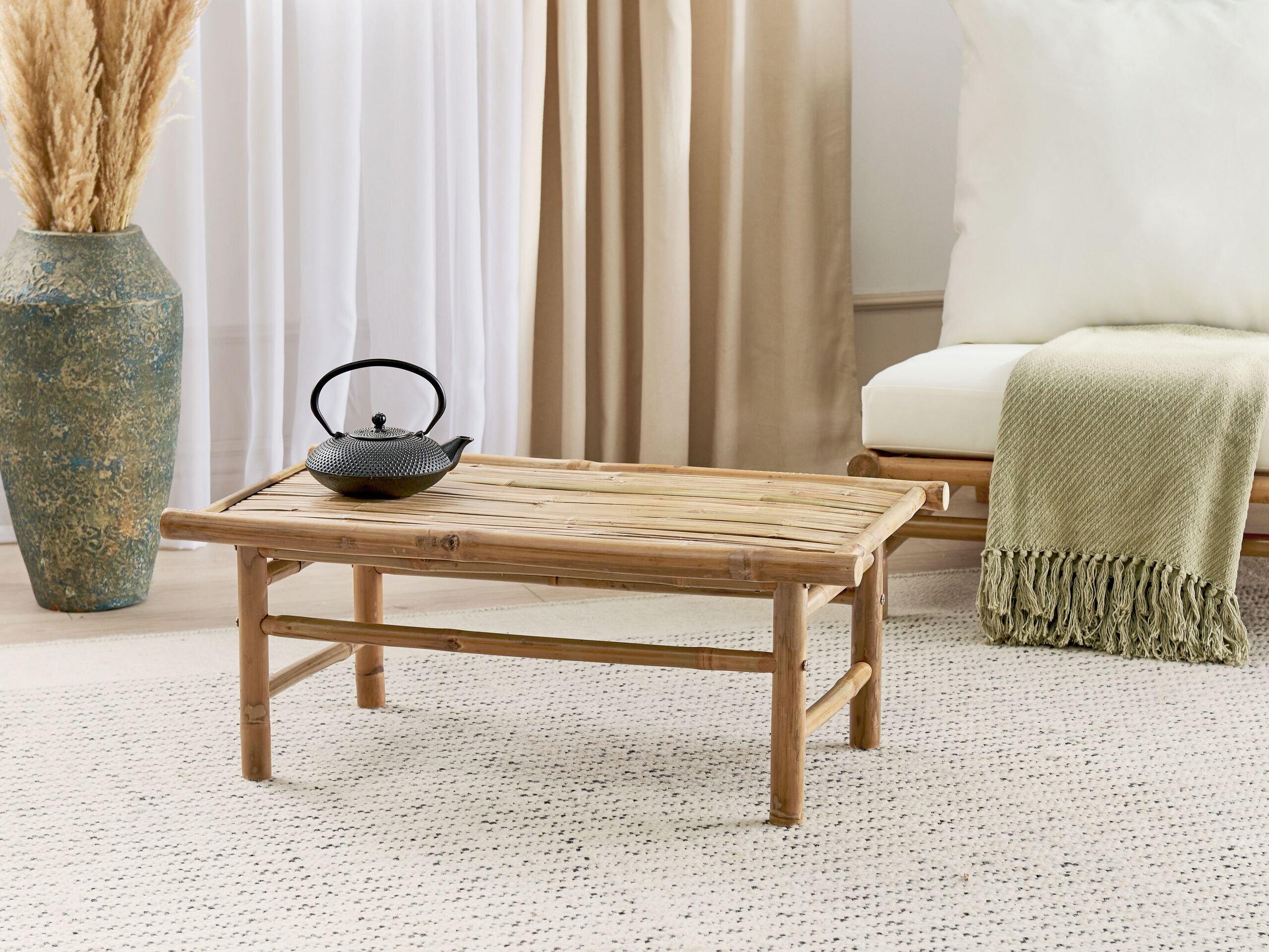 Beliani Table basse en Bambou Rustique TODI  