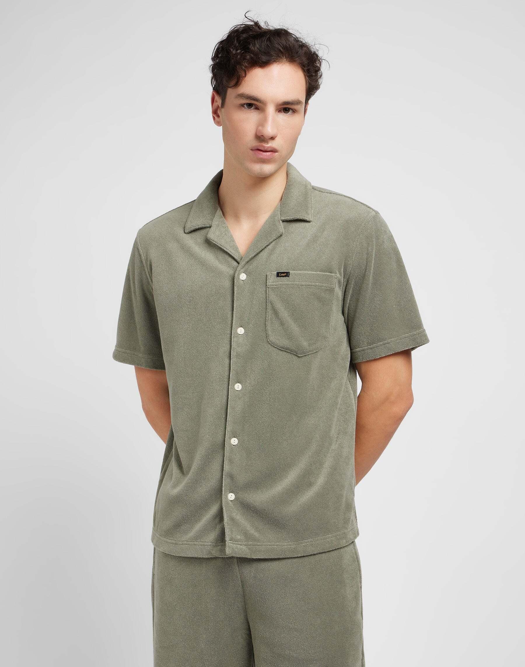 Lee  Hemden Knit Camp Shirt 