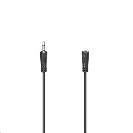 hama  Audio-Verlängerungskabel, 3,5-mm-Klinken-SteckerKupplung, Stereo, 3,0 m 