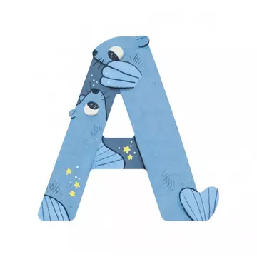 Holzbuchstaben A  L'alphabet