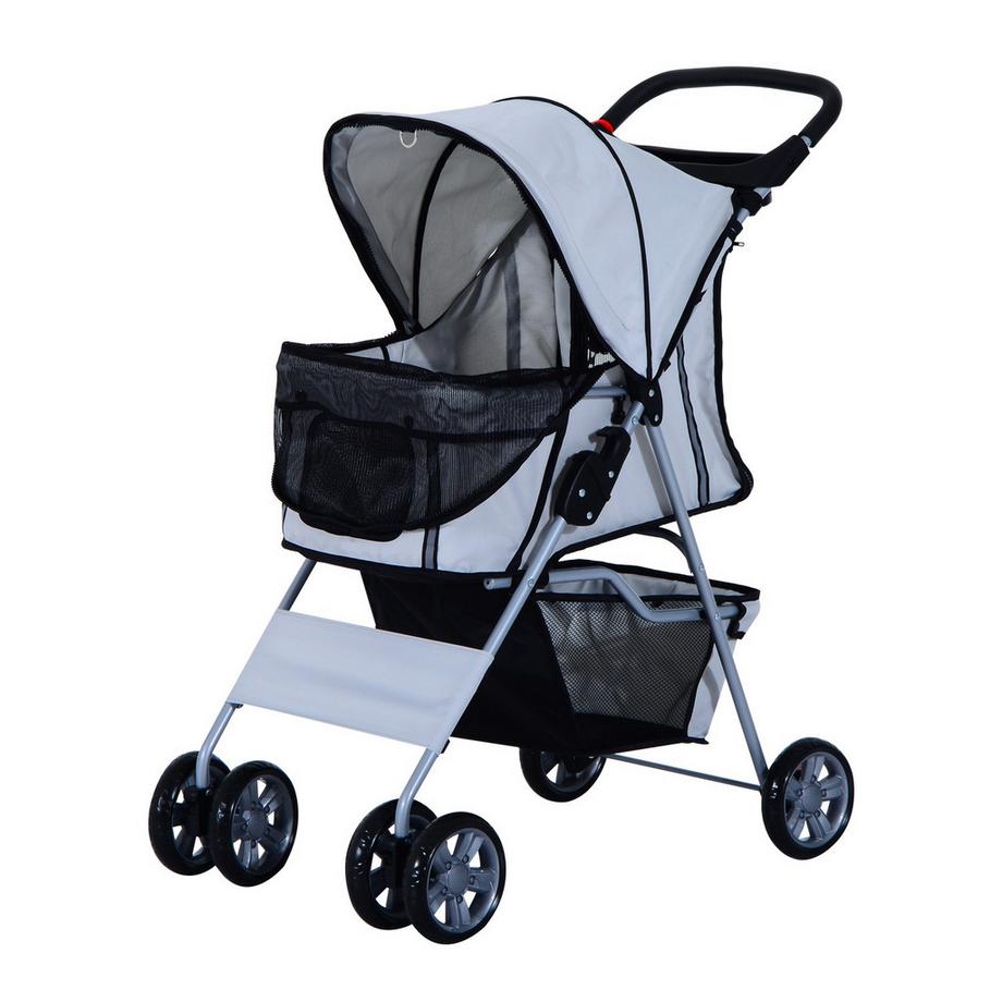 Northio  Hundewagen Hundebuggy In Silber, Pet Stroller Jogger Anhänger, Leicht & Faltbar, Für Unterwegs 