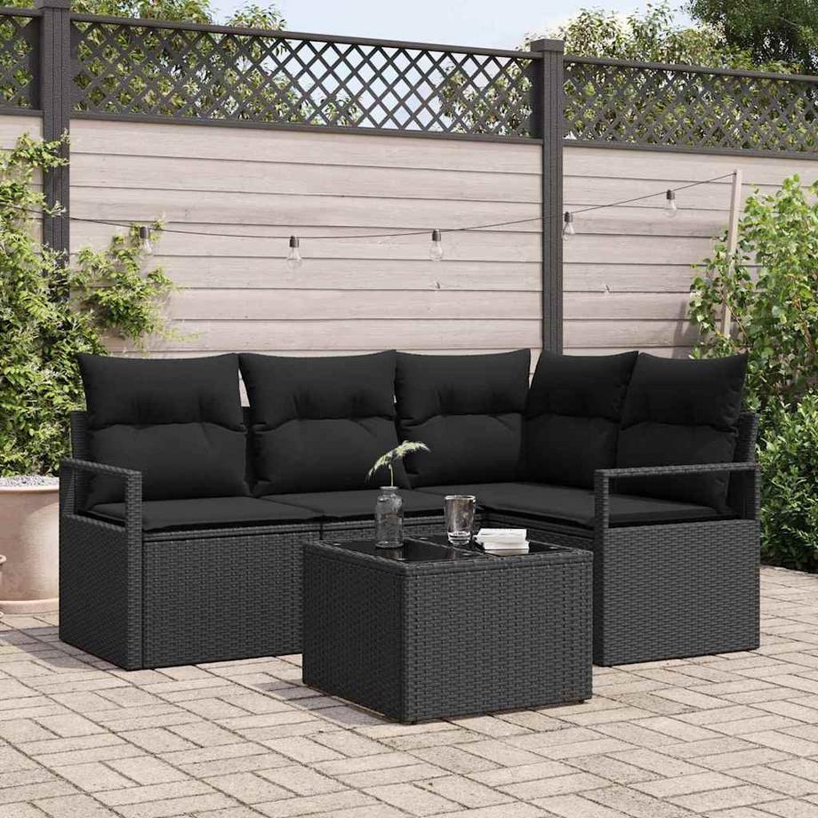 VidaXL Set Divano da Giardino Polyrattan  