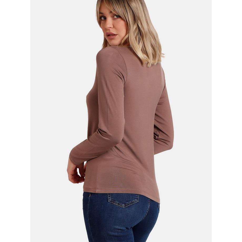 Admas Pico Raso Top Maniche Lunghe  