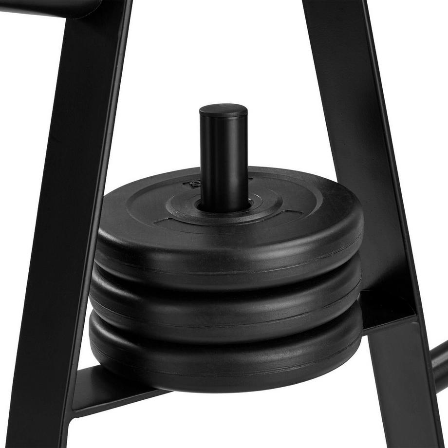 Tectake  Rastrelliera portadischi per manubri  con 7 supporti 