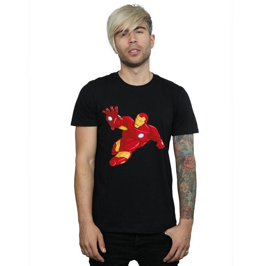 Iron Man Iron Man T-Shirt Pose Volante  