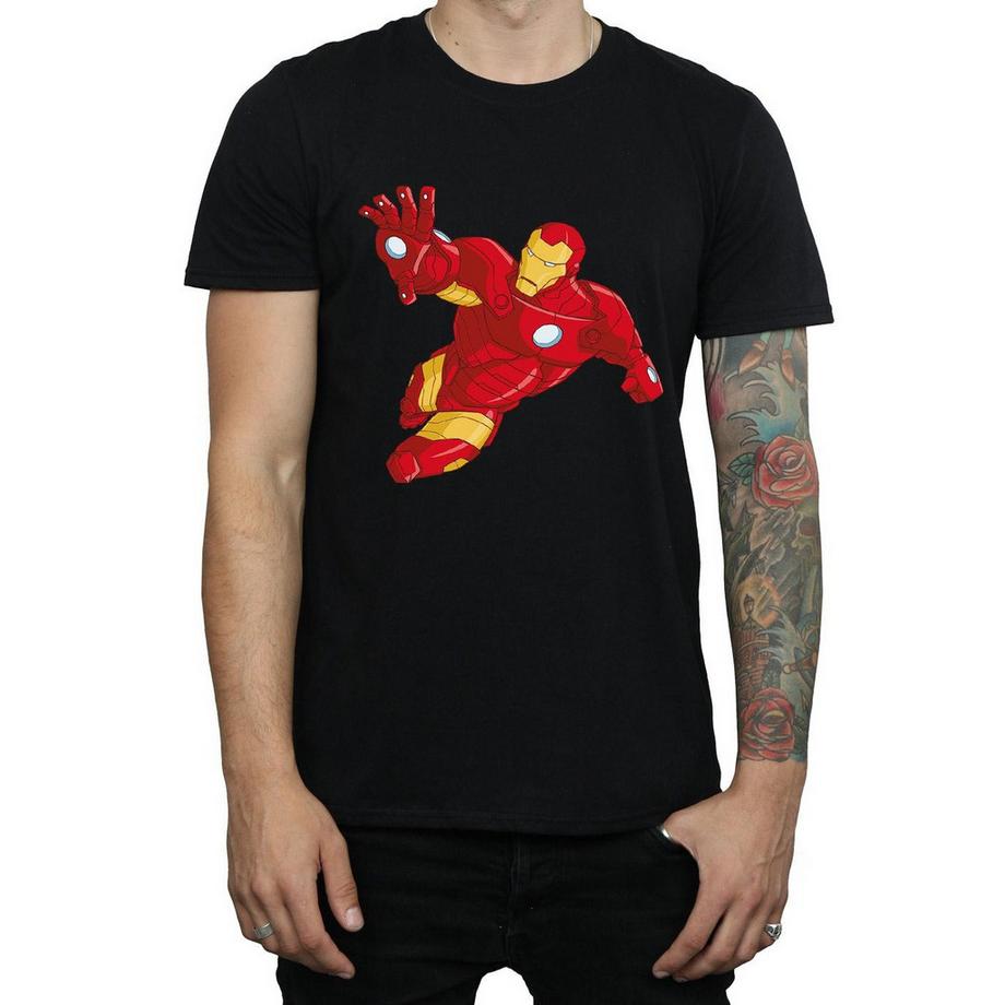 Iron Man Iron Man T-Shirt Pose Volante  