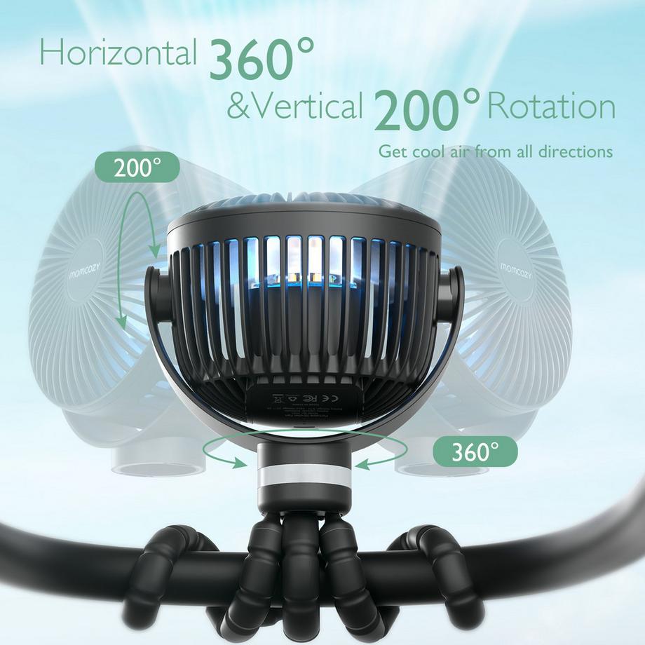Momcozy Tragbarer Kinderwagen-Ventilator  