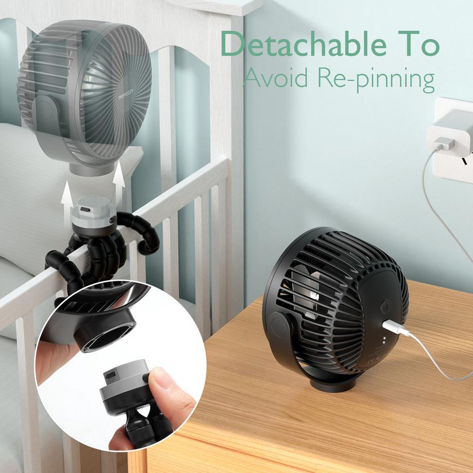 Momcozy Tragbarer Kinderwagen-Ventilator  
