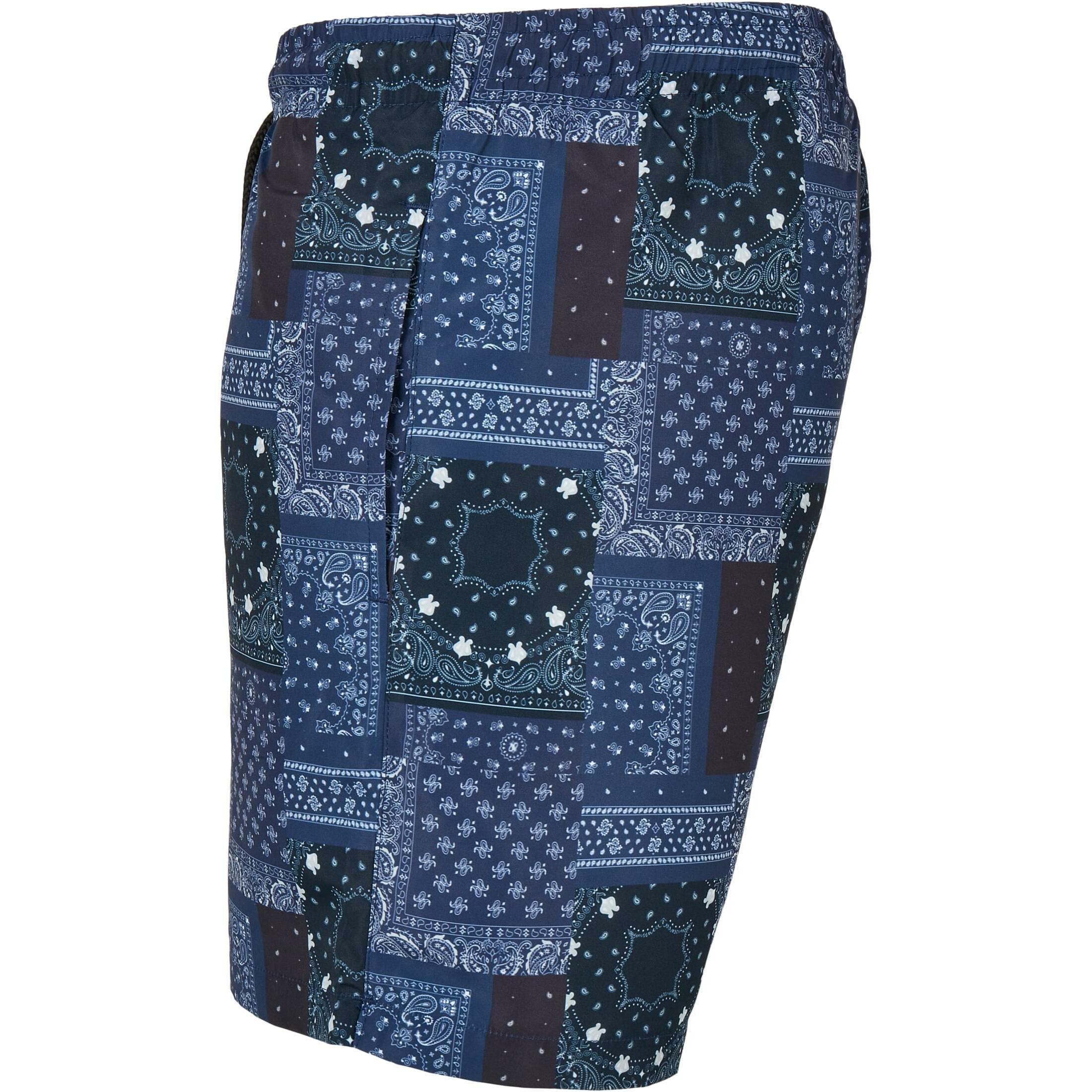 URBAN CLASSICS Gemusterte Badeshorts  