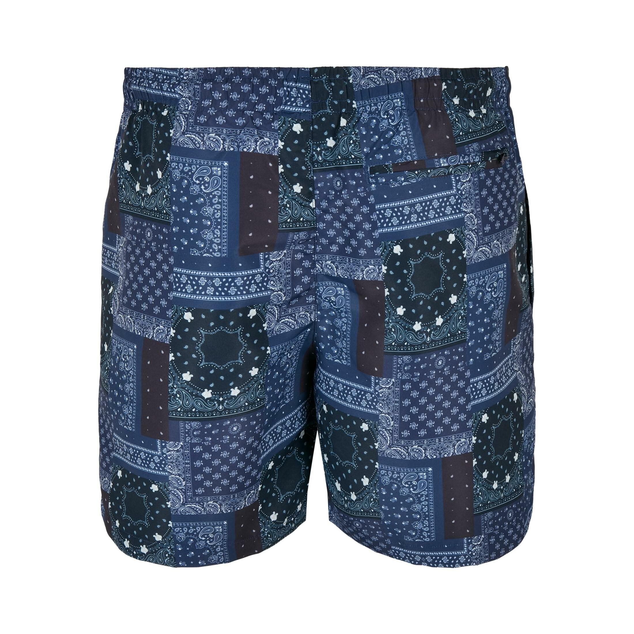URBAN CLASSICS Gemusterte Badeshorts  