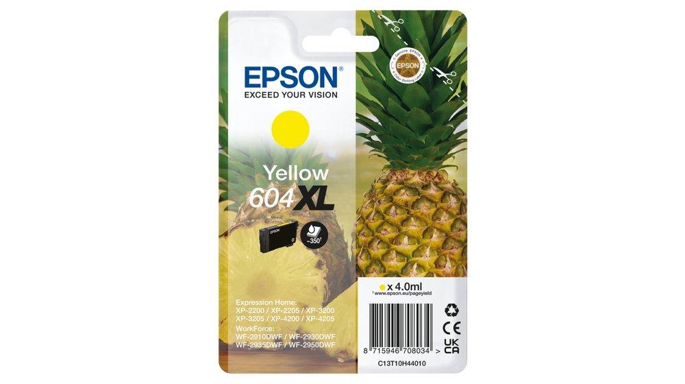 EPSON  604XL cartouche d'encre 1 pièce(s) Original Rendement élevé (XL) Jaune 