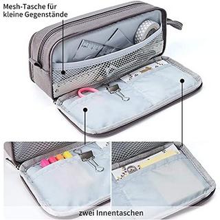 Only-bags.store  Federmäppchen mit 3 Fächer Große Kapazität Mäppchen Federtasche Stiftetasche Pencil Case 