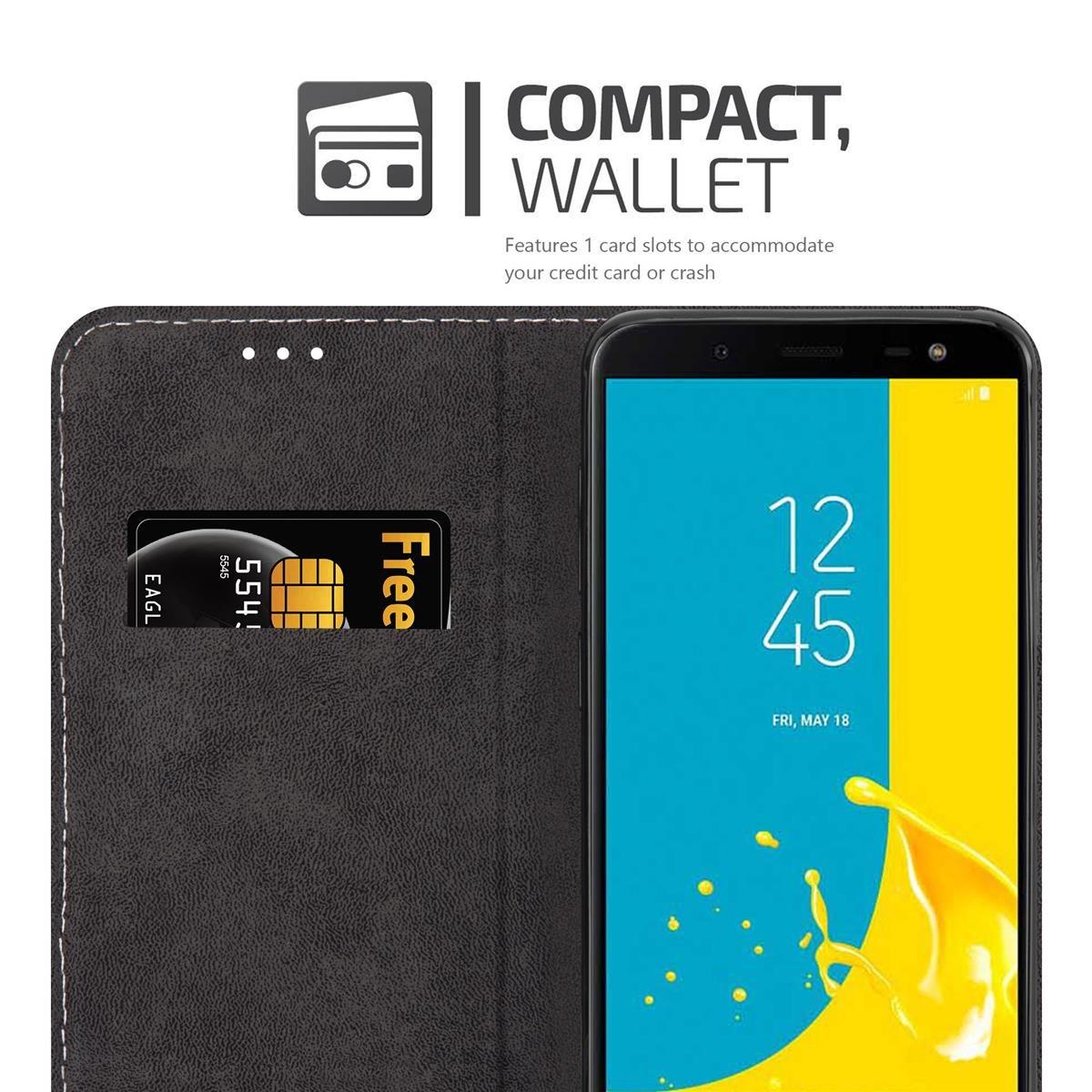 Cadorabo  Housse compatible avec Samsung Galaxy J6 2018 - Coque de protection avec fermeture magnétique, fonction de support et compartiment pour carte 