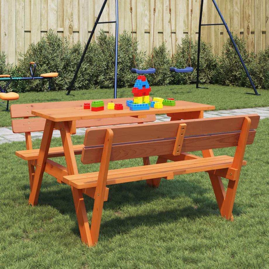 VidaXL Table de pique-nique bois  