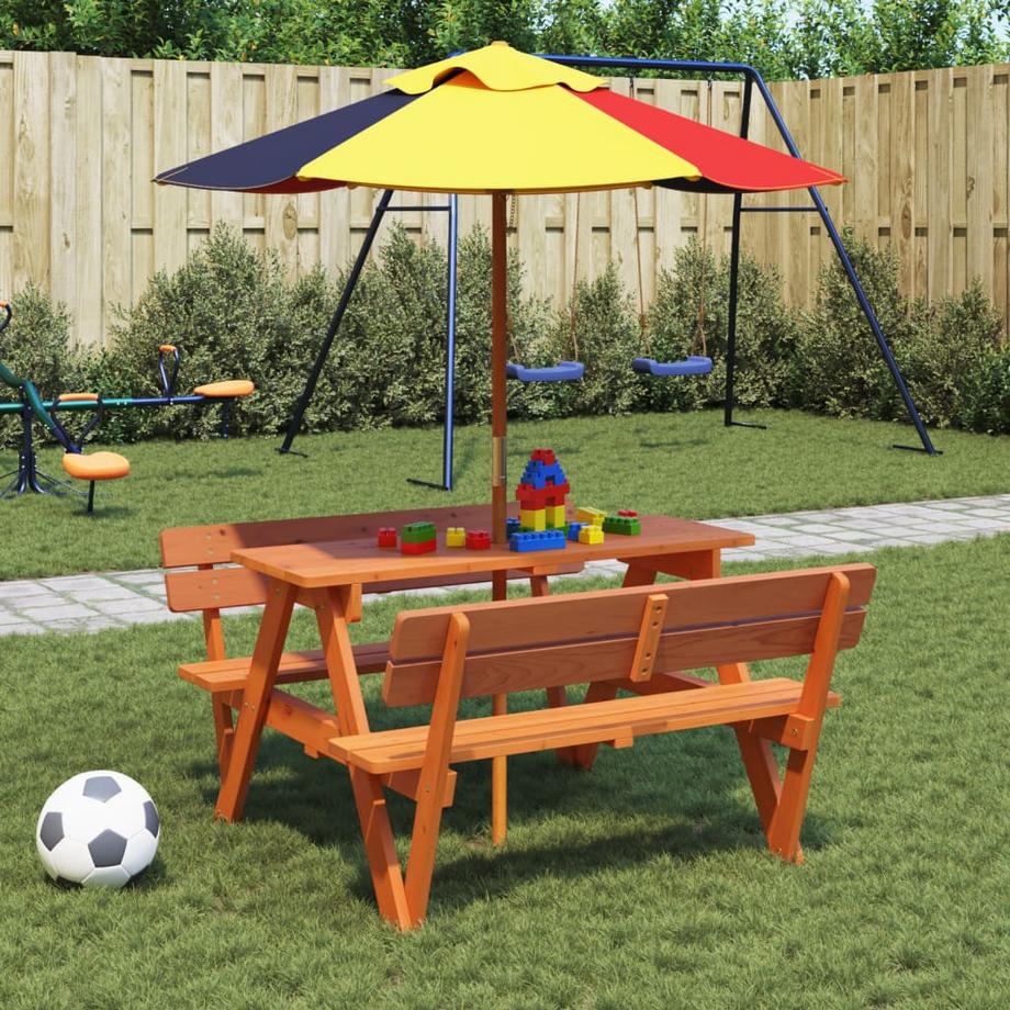 VidaXL Table de pique-nique bois  