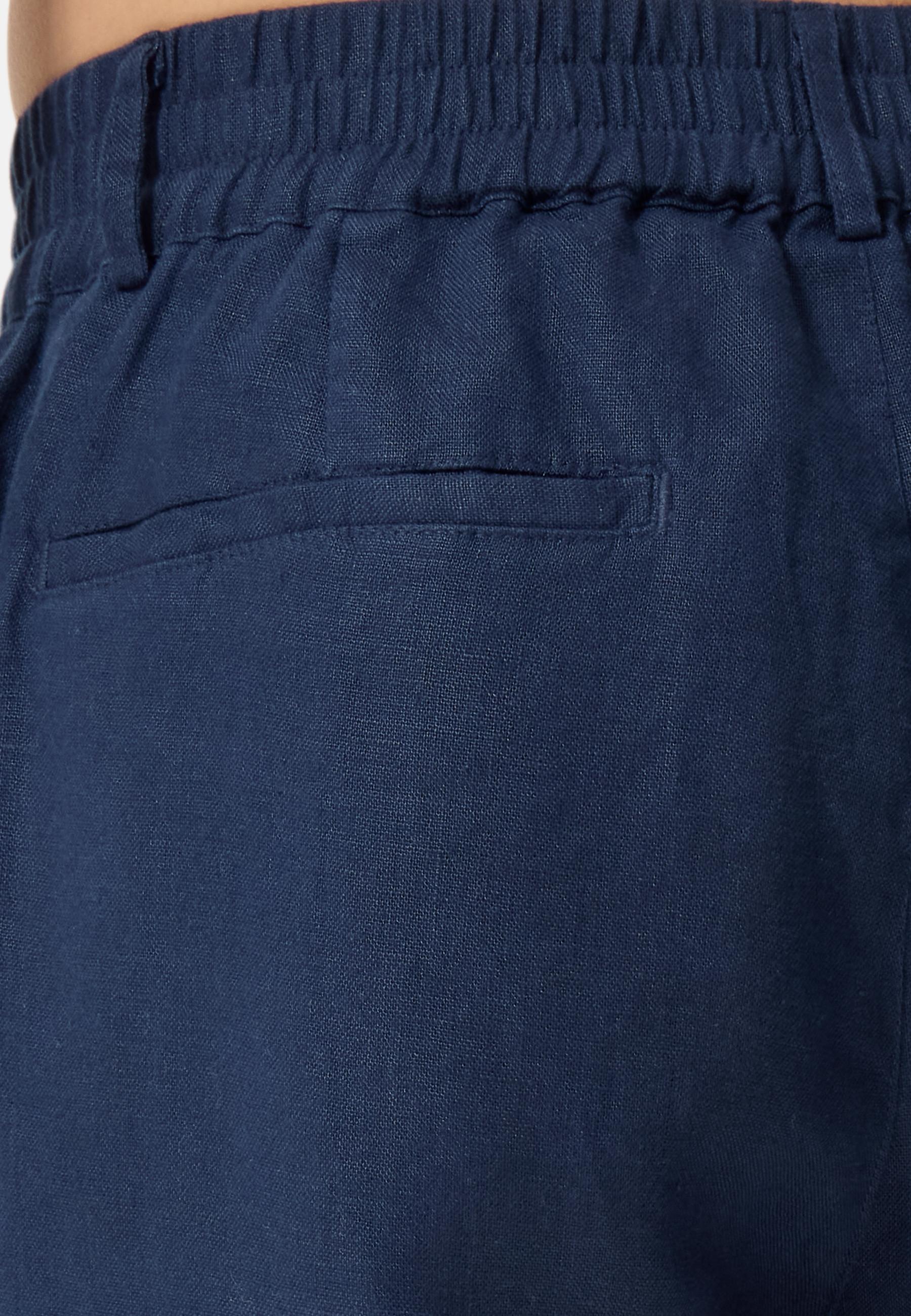 CASH-MERE.CH Pantalon Chino Long en Lin  