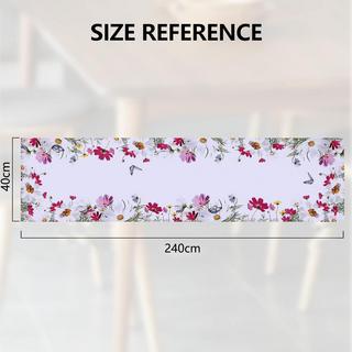 Alopini Tischläufer in Leinenoptik Abwaschbarer Tischläufer  