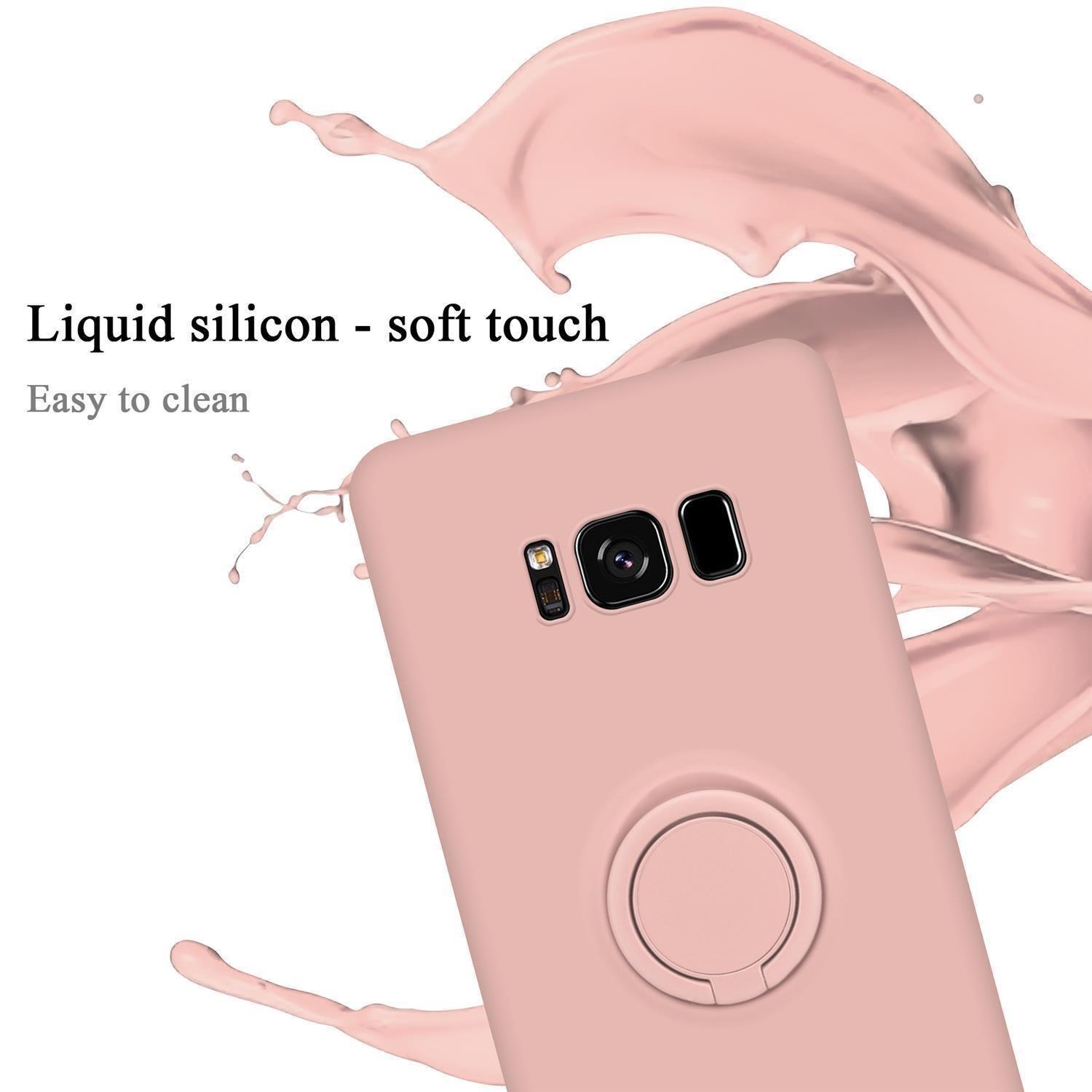 Cadorabo  Hülle für Samsung Galaxy S8 PLUS TPU Silikon mit Ring Liquid 