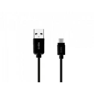 SBS  SBS TECABLEMICROC30K USB Kabel 1,5 m USB 3.2 Gen 1 (3.1 Gen 1) USB A USB C Schwarz 