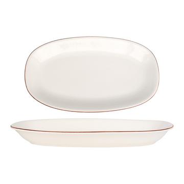 Assiette de service - Retro -  Porcelaine - lot de 2