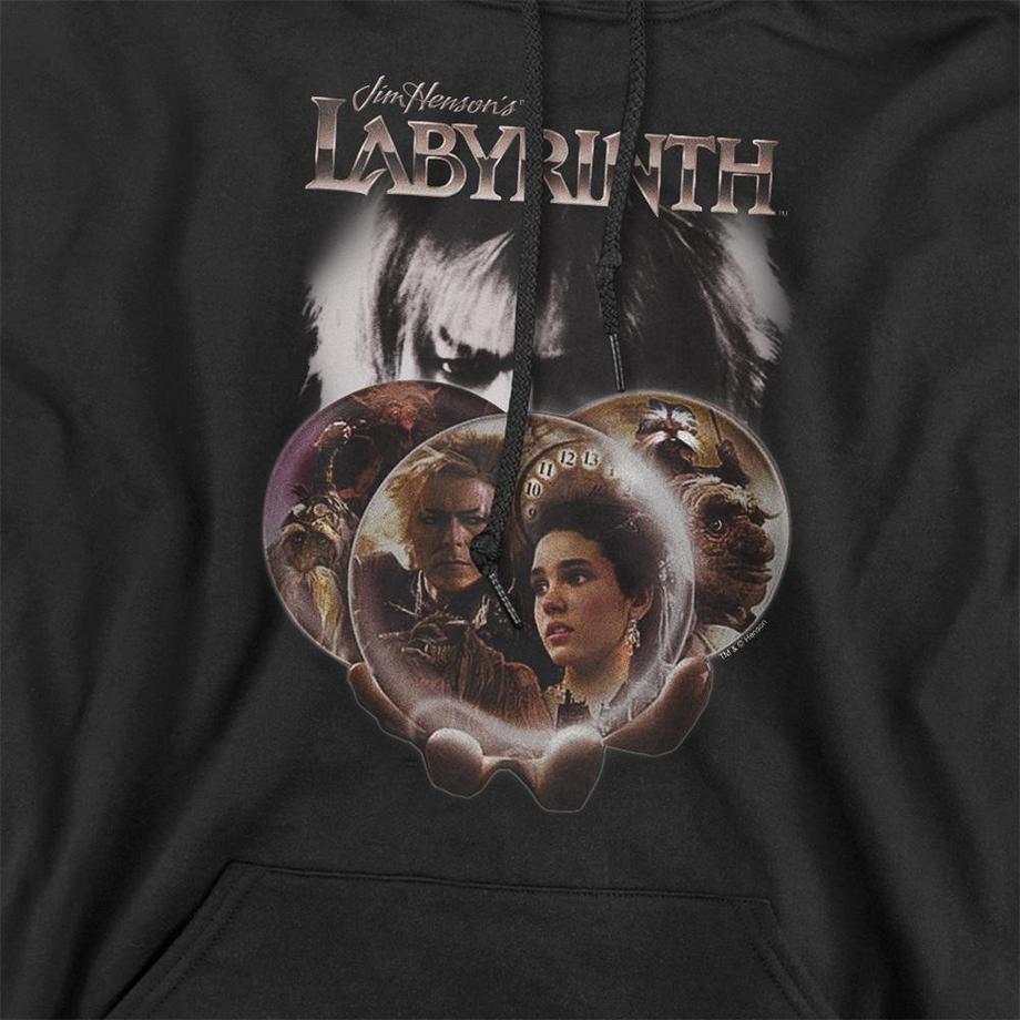 Labyrinth Globe Print Sweat à capuche  