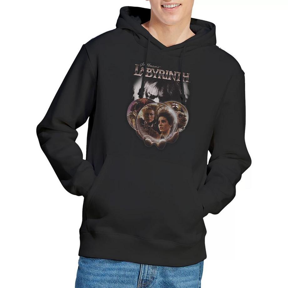 Labyrinth Globe Print Sweat à capuche  