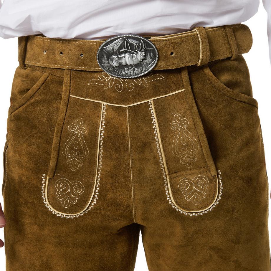 Tectake  Pantalon court en cuir JAKOB 