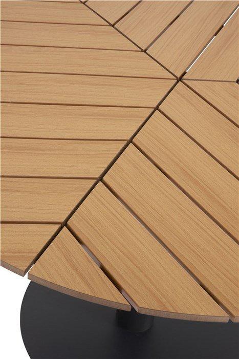SCHOU Gartentisch HECTOR rund Polywood Teak Ash  