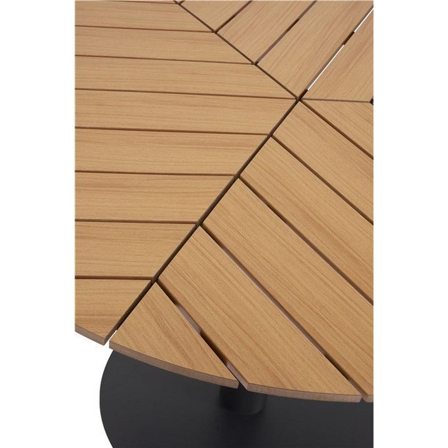 SCHOU Gartentisch HECTOR rund Polywood Teak Ash  