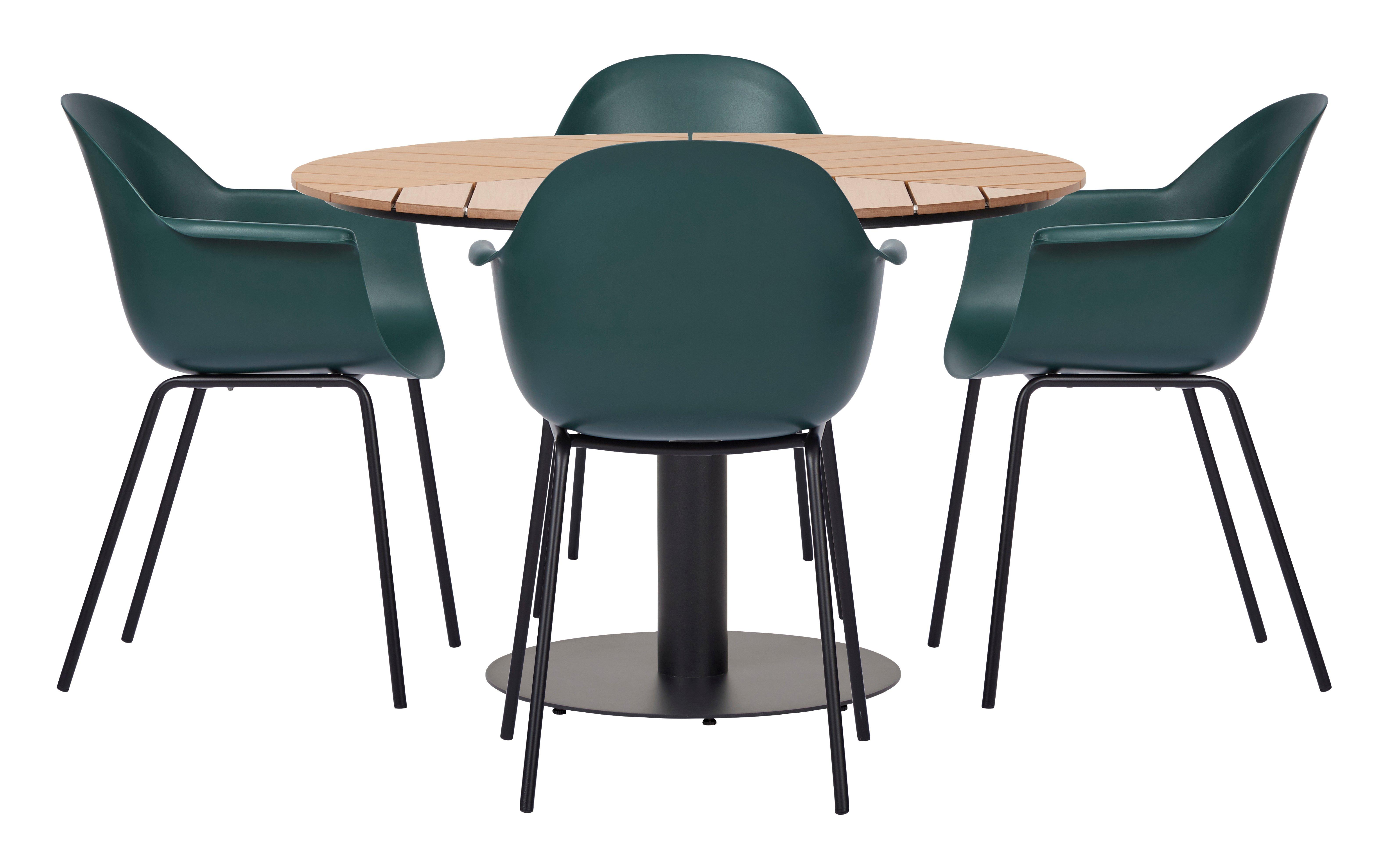 SCHOU Gartentisch HECTOR rund Polywood Teak Ash  