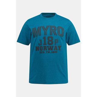 JP1880  T-Shirt, Halbarm, MYRO Print, Melange-Jersey 