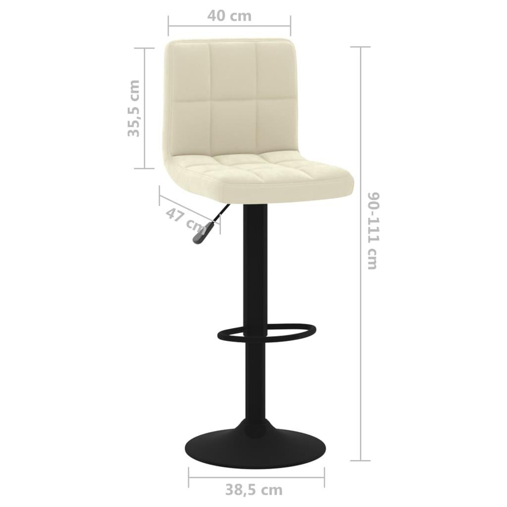 VidaXL Tabouret de bar velours  