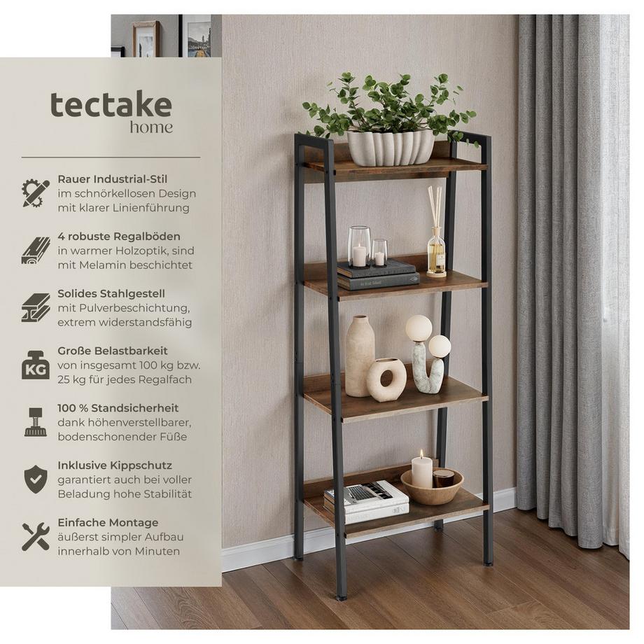 Tectake Étagère CHATHAM Style industriel  