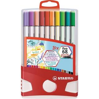 STABILO STABILO Fasermaler Pen 68 Brush 105682220 ass. 20 Stück  