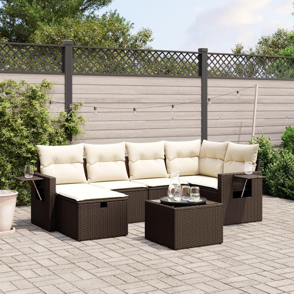 VidaXL set divano da giardino Polirattan  