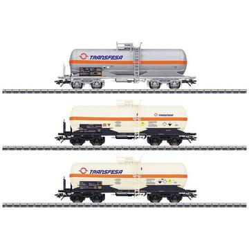 H0 3er-Set Chemiekesselwagen der Transfesa