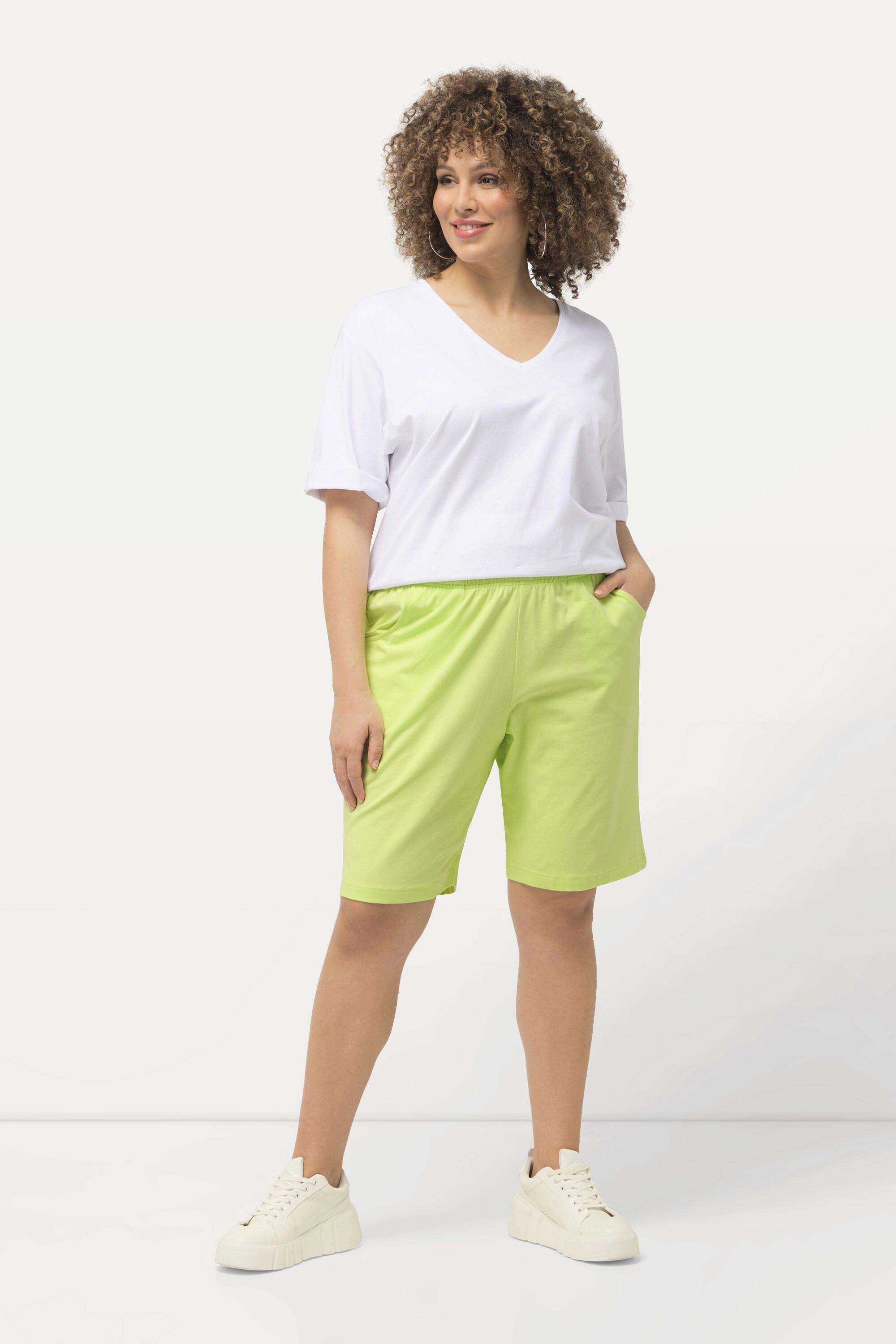 Ulla Popken  Short en jersey, poches et taille élastique 