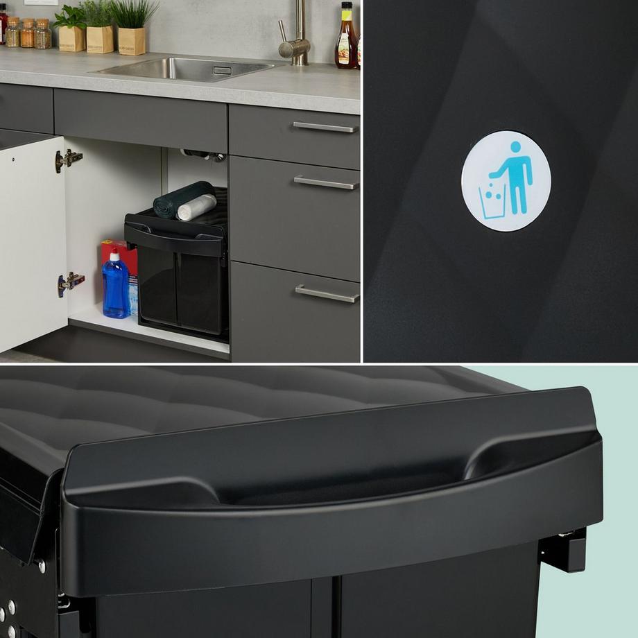 Northix Cestino estraibile per rifiuti da cucina  