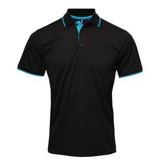 PREMIER  Kontrast Coolchecker Polo Shirt 