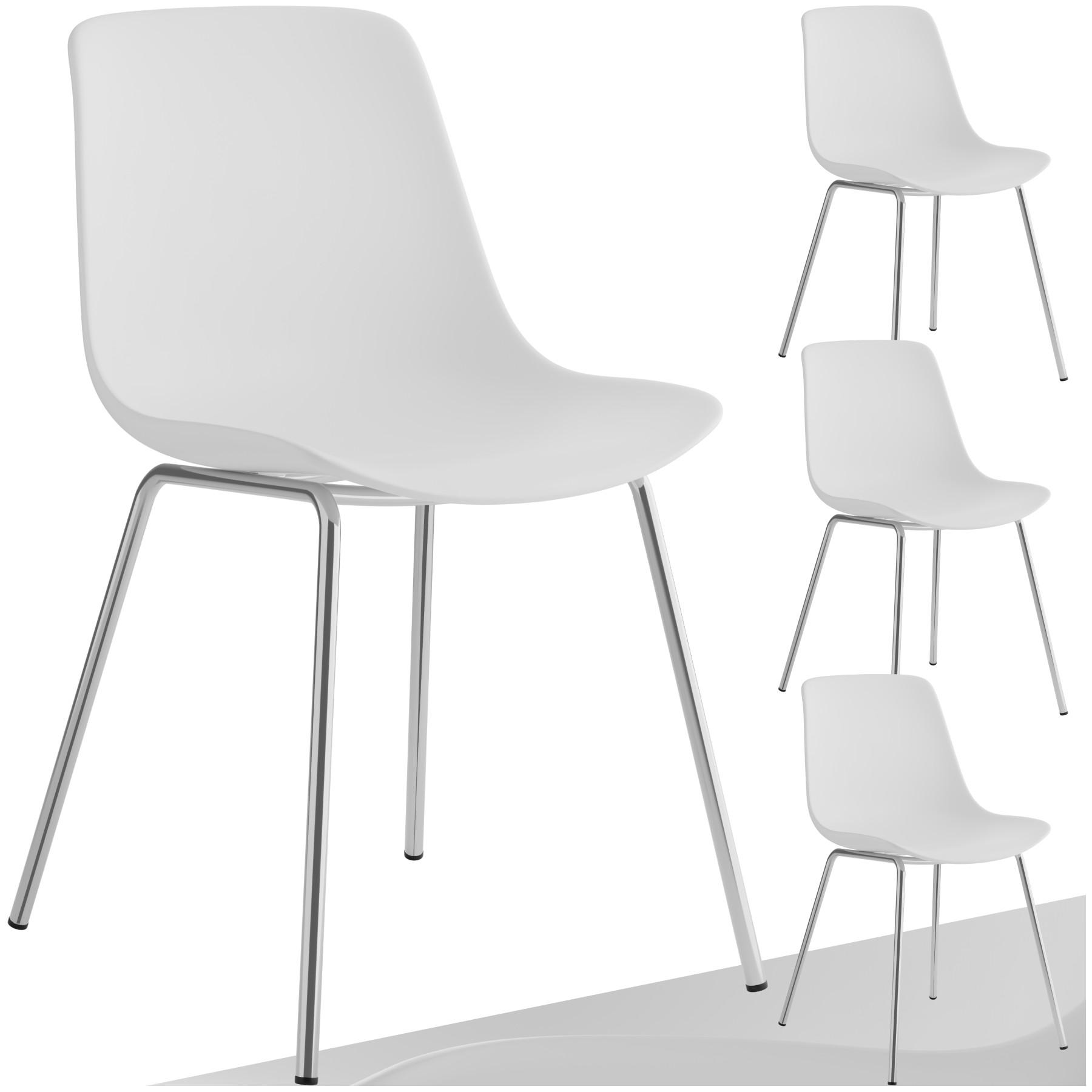 Tectake Chaises en plastique MAVE ergonomiques, 120 kg  