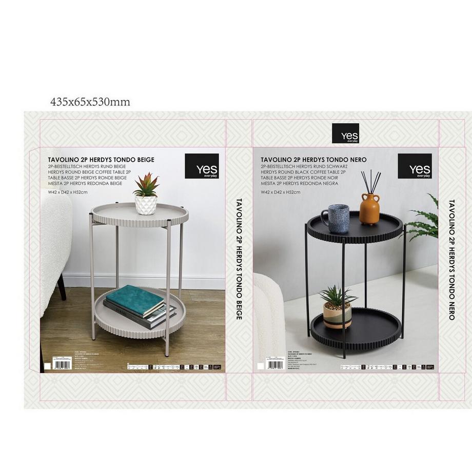 mutoni Beistelltisch Herdys rund 42  