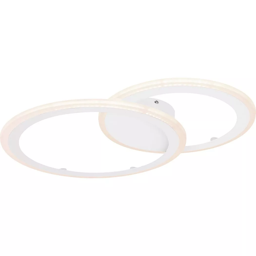 mutoni – Deckenleuchte Fenna Metall weiss 1xLED 47×65, One Size, Weiss