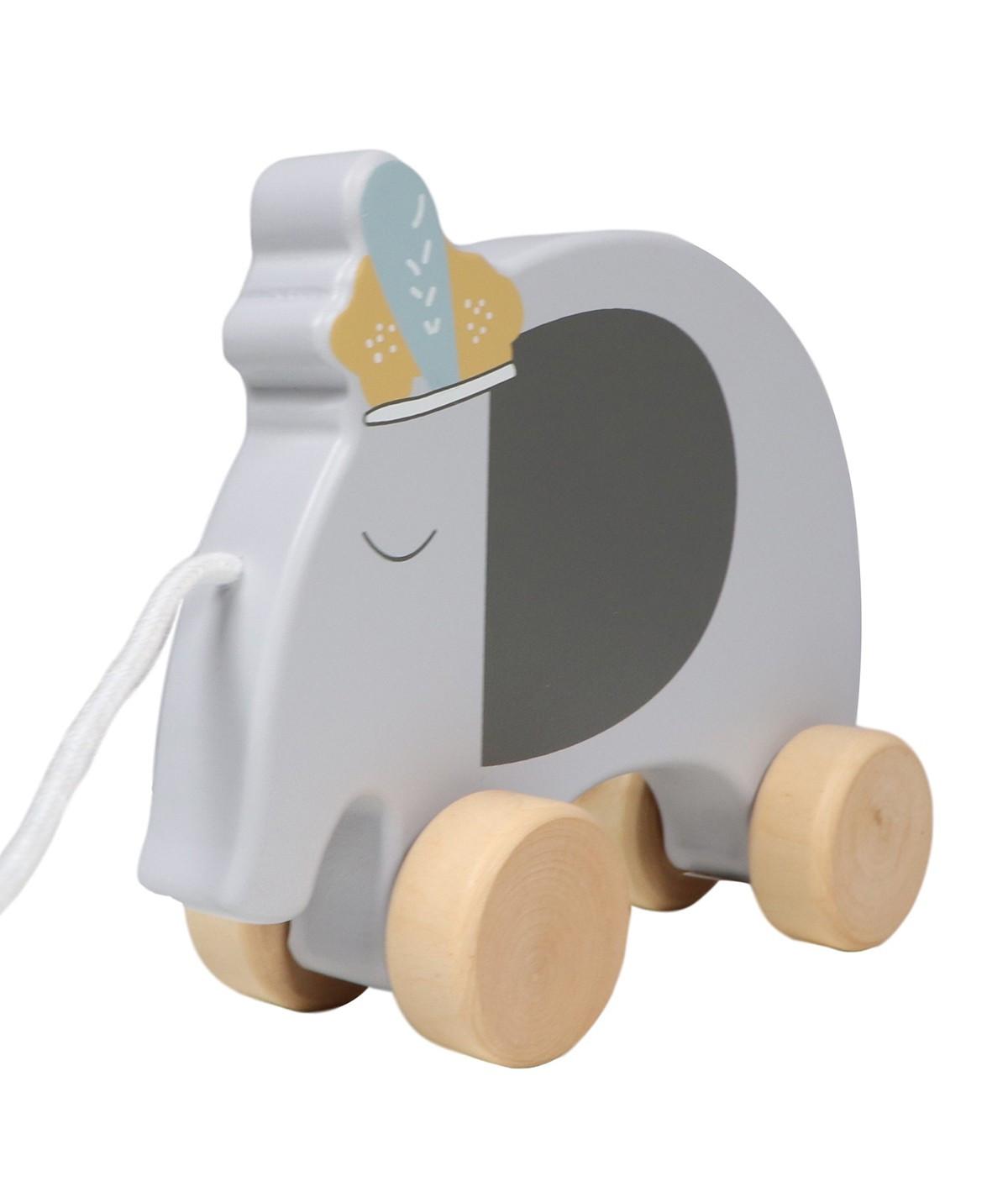 Tryco  Tryco Baby Eléphant à Tirer en bois 