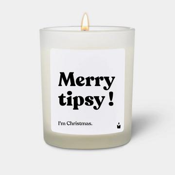 Bougie Parfumée Flowery Merry tipsy ! I'm Christmas.