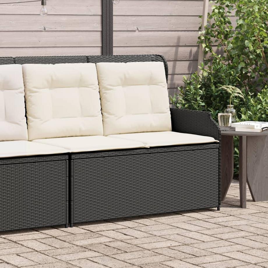VidaXL Banc de jardin inclinable rotin synthétique  