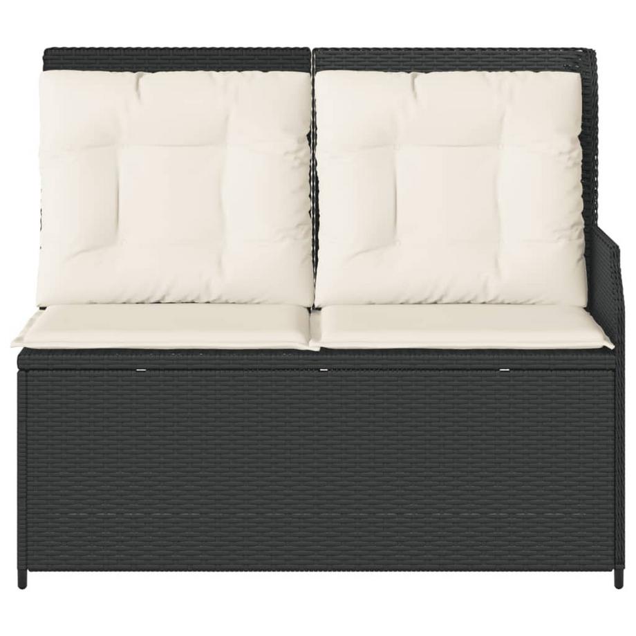 VidaXL Banc de jardin inclinable rotin synthétique  